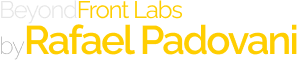Logo image saying beyond front labs by Rafael Padovani